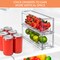 Sorbus 2 Pack Small Clear Stackable Pull-Out Drawers - Organization and Storage Containers for Kitchen, Pantry, Bathroom and More